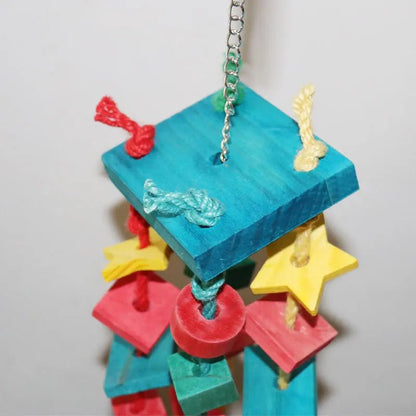 Wood Block Hanger Toy - Bon Bon Bird Toys